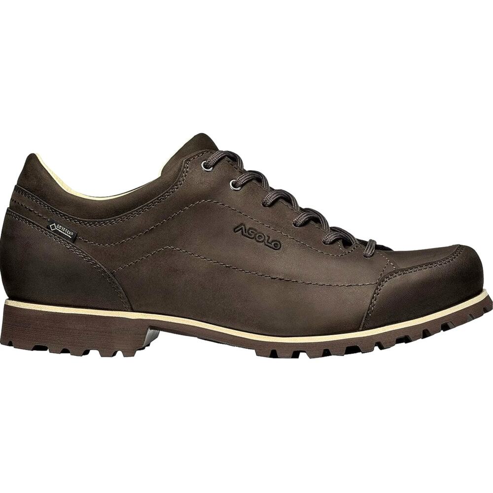 Asolo Town GV Gore-Tex Nubuck Low Hiking Shoe Vibram Sole Mens 8 Dark Brown
